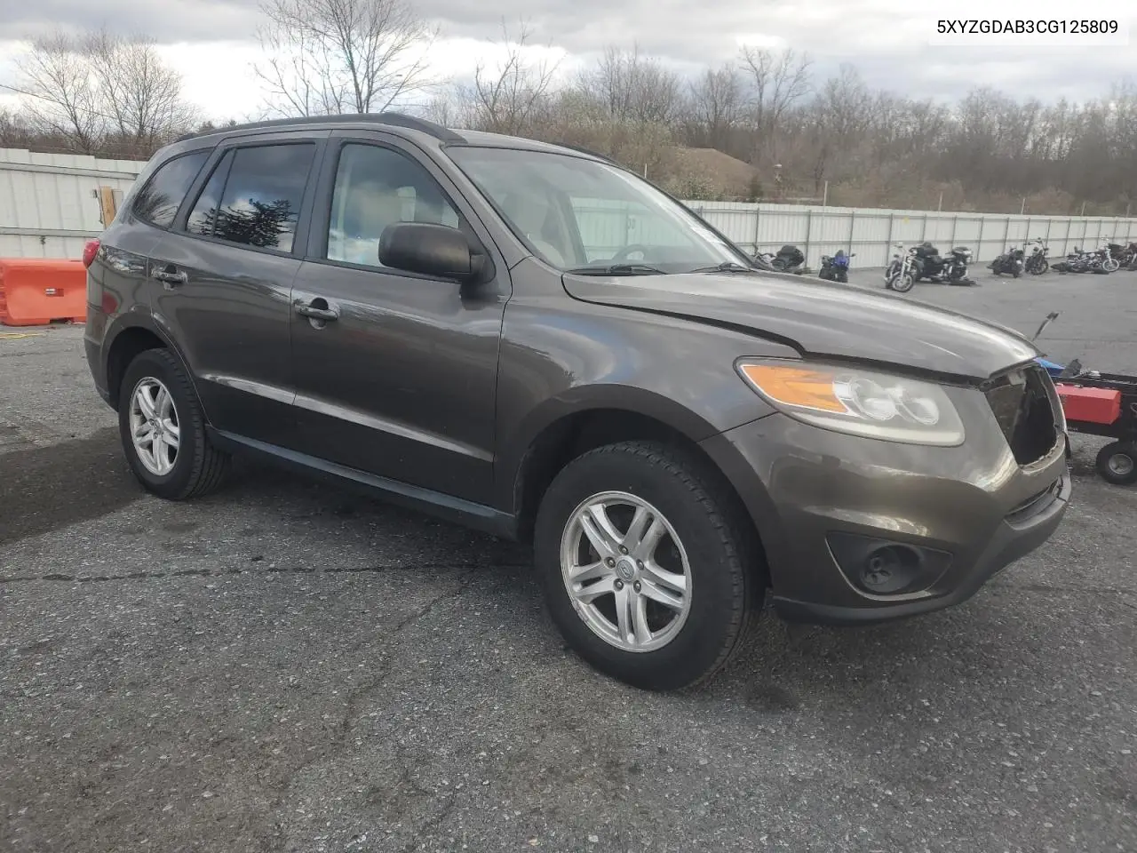 5XYZGDAB3CG125809 2012 Hyundai Santa Fe Gls
