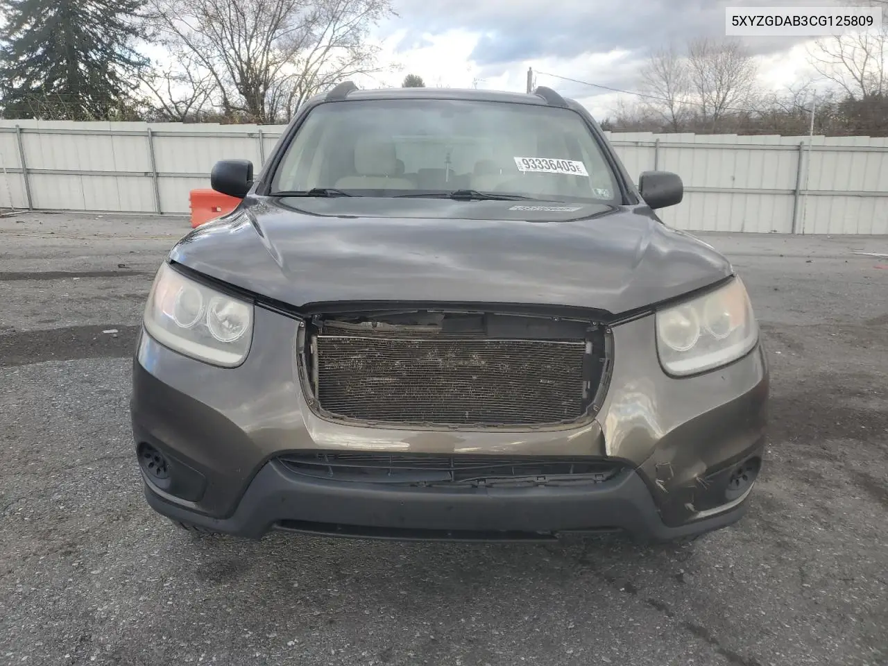 5XYZGDAB3CG125809 2012 Hyundai Santa Fe Gls