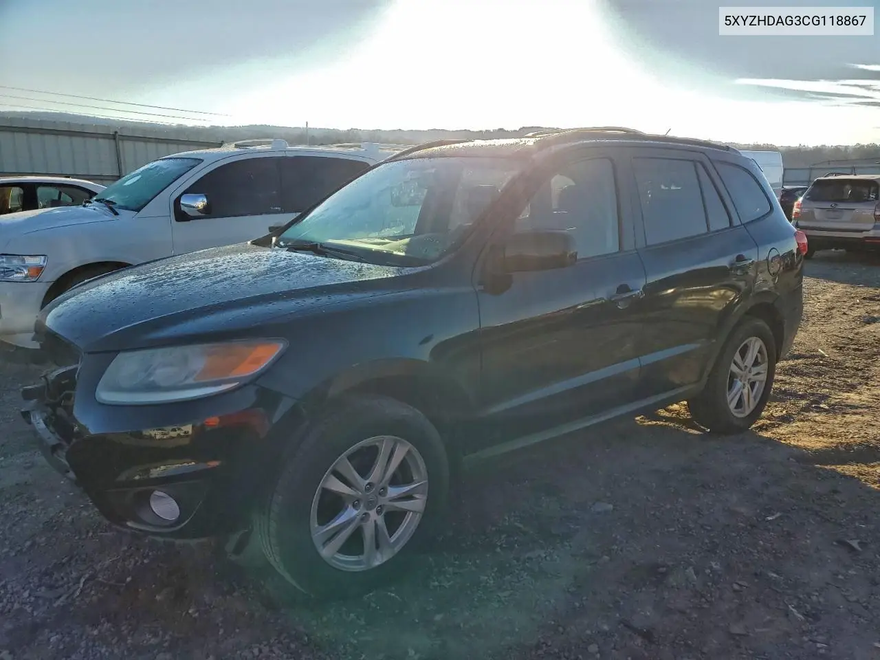 5XYZHDAG3CG118867 2012 Hyundai Santa Fe Se