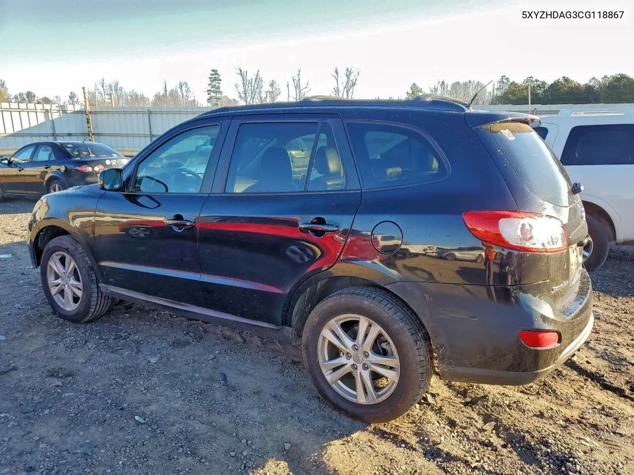 5XYZHDAG3CG118867 2012 Hyundai Santa Fe Se