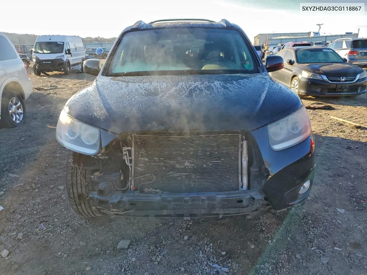 5XYZHDAG3CG118867 2012 Hyundai Santa Fe Se