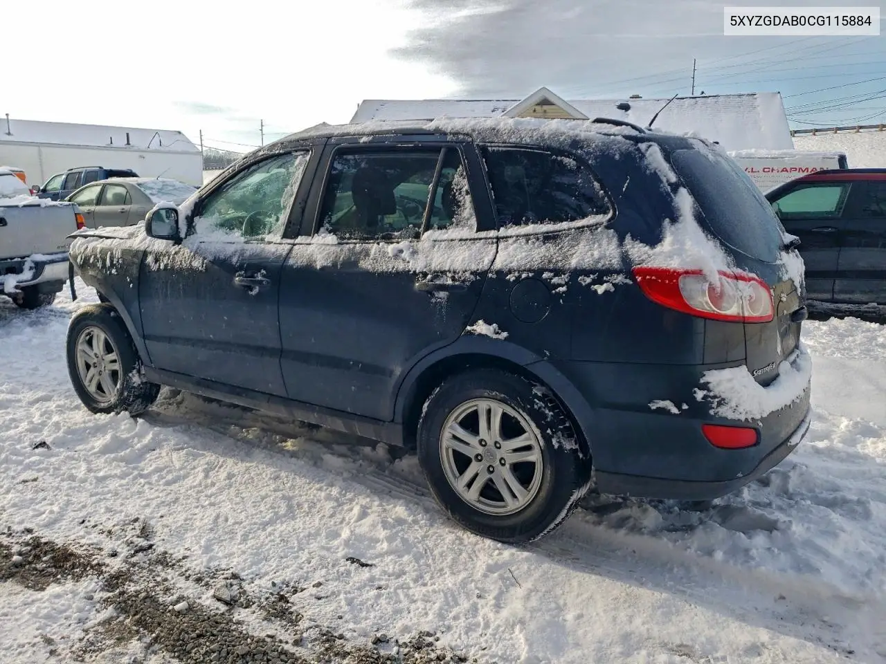 5XYZGDAB0CG115884 2012 Hyundai Santa Fe Gls