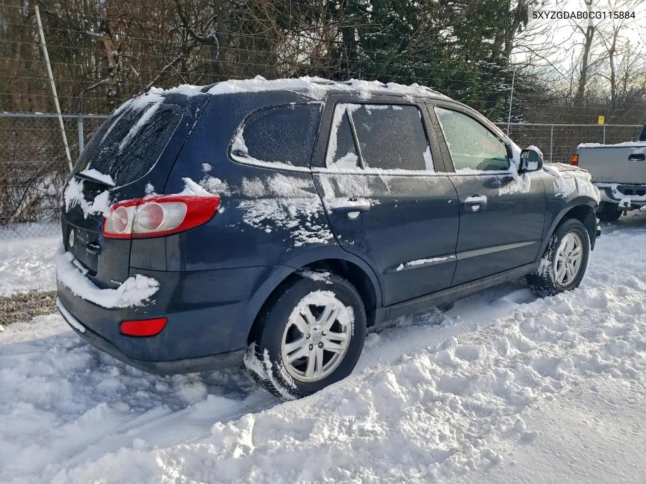 5XYZGDAB0CG115884 2012 Hyundai Santa Fe Gls
