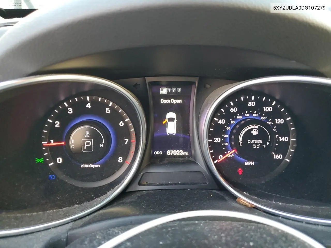 5XYZUDLA0DG107279 2013 Hyundai Santa Fe Sport