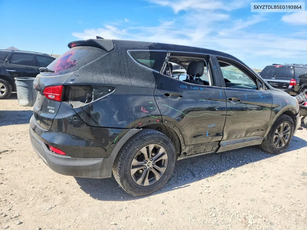 5XYZTDLB5EG193864 2014 Hyundai Santa Fe Sport 2.4L