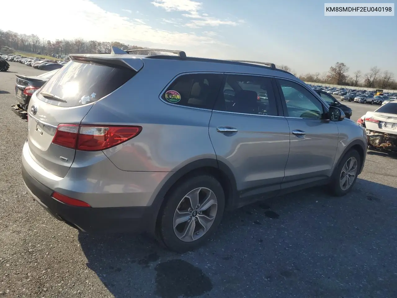 KM8SMDHF2EU040198 2014 Hyundai Santa Fe Gls