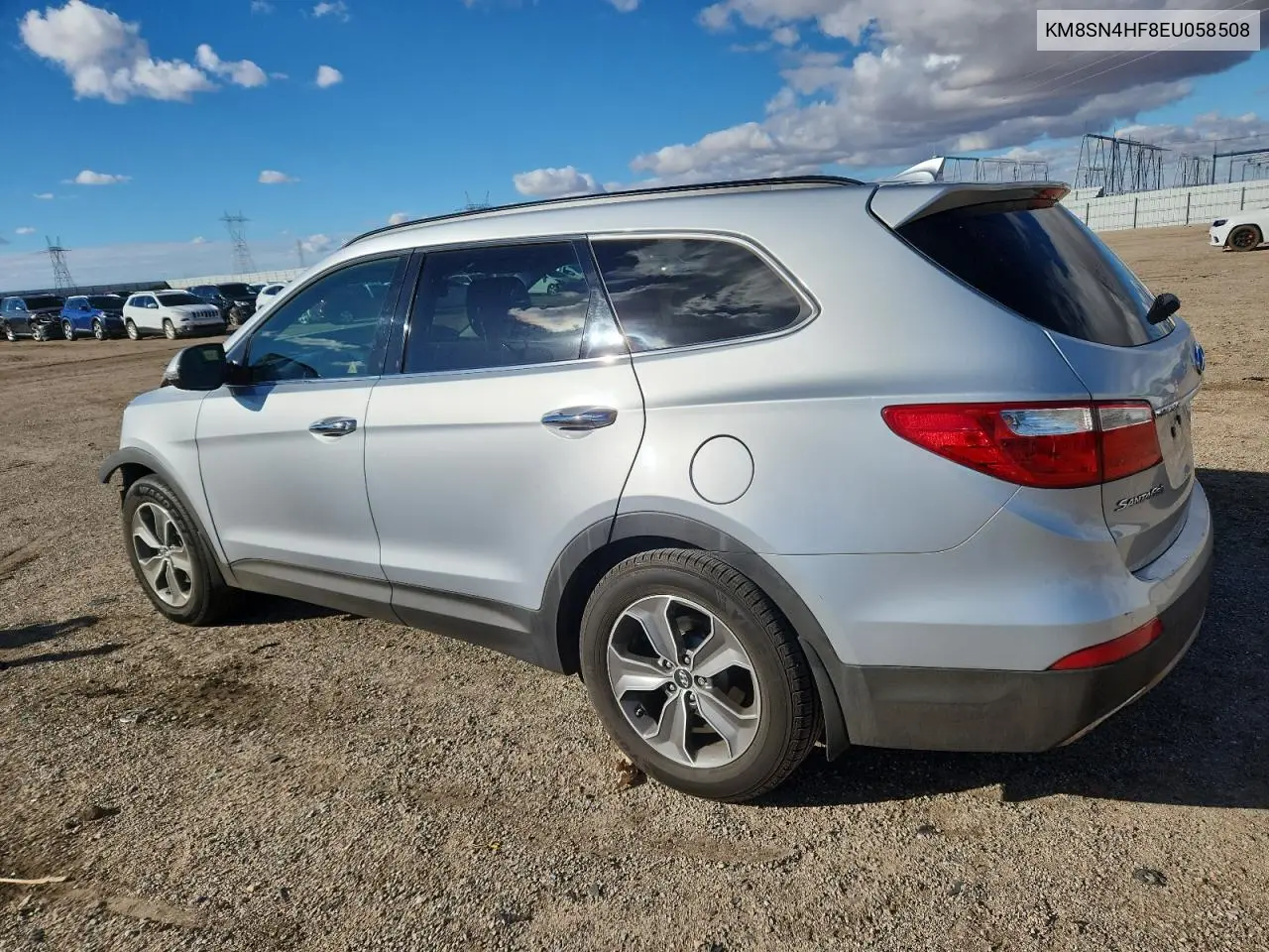 KM8SN4HF8EU058508 2014 Hyundai Santa Fe Gls