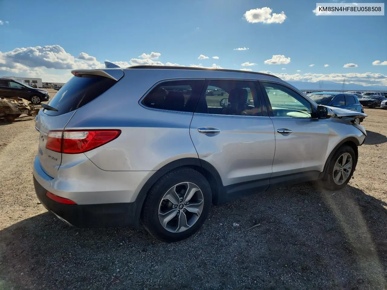 KM8SN4HF8EU058508 2014 Hyundai Santa Fe Gls