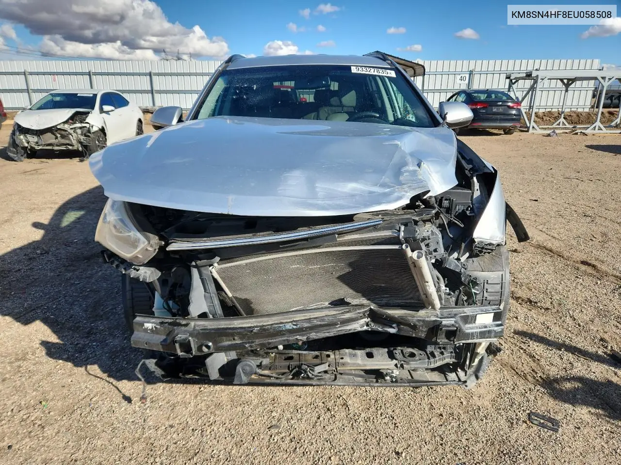 KM8SN4HF8EU058508 2014 Hyundai Santa Fe Gls