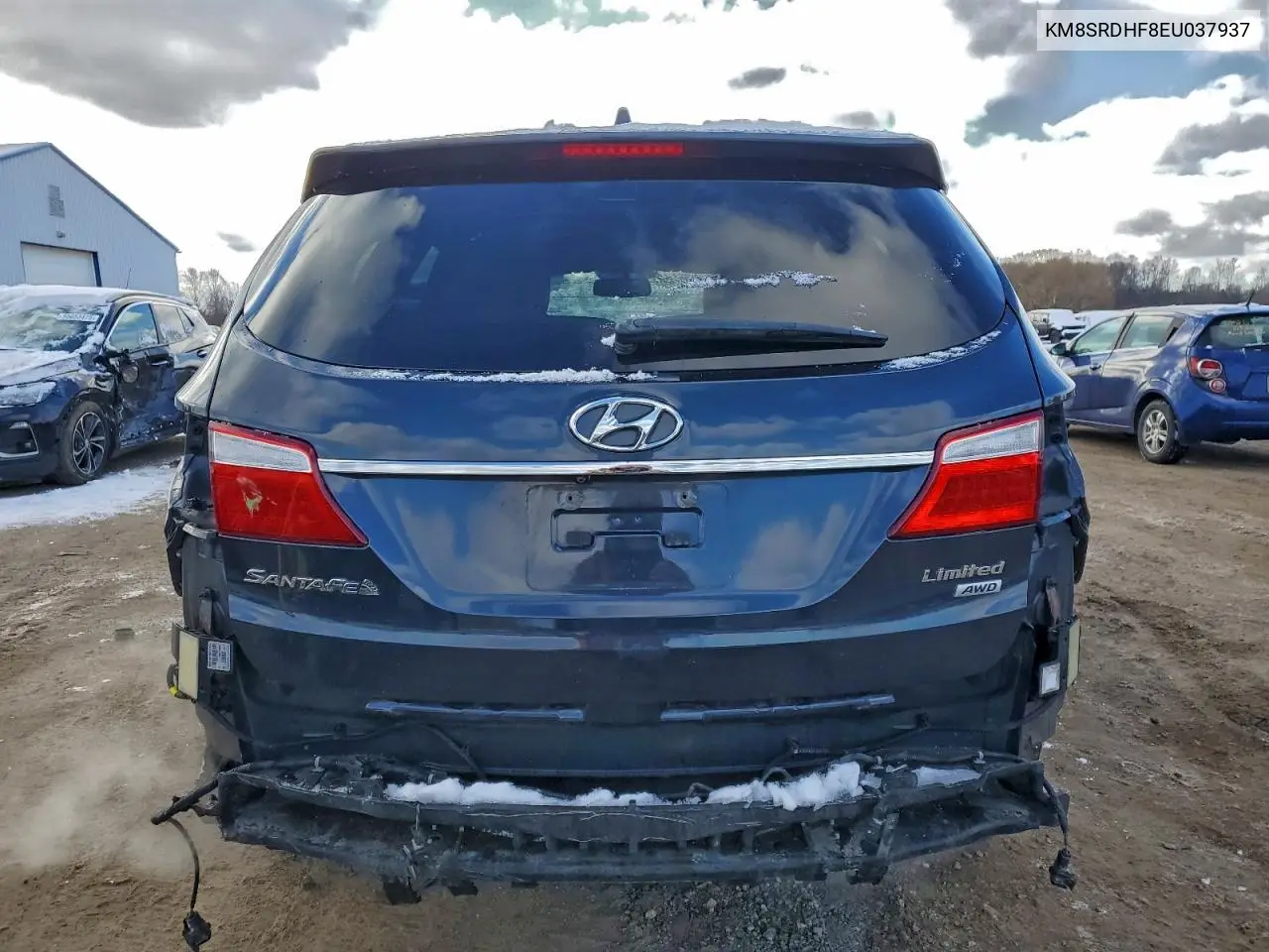 KM8SRDHF8EU037937 2014 Hyundai Santa Fe Gls