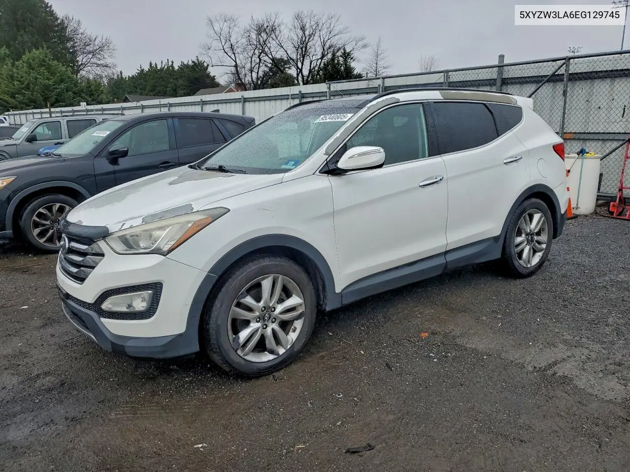 5XYZW3LA6EG129745 2014 Hyundai Santa Fe Sport