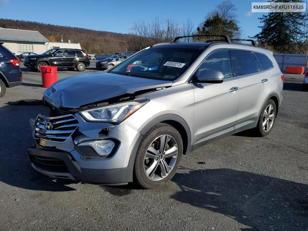 KM8SRDHFXFU116835 2015 Hyundai Santa Fe Gls