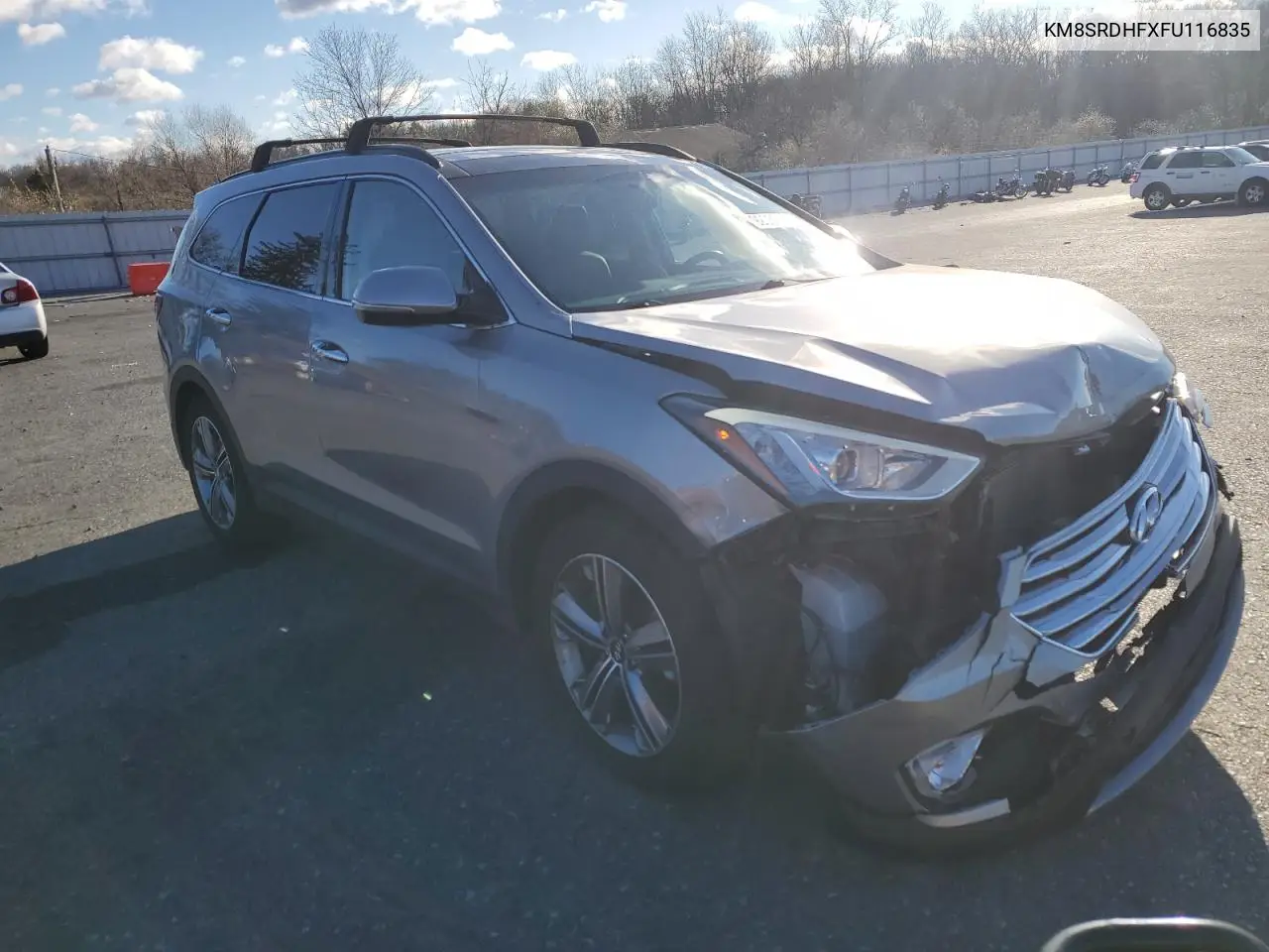 KM8SRDHFXFU116835 2015 Hyundai Santa Fe Gls