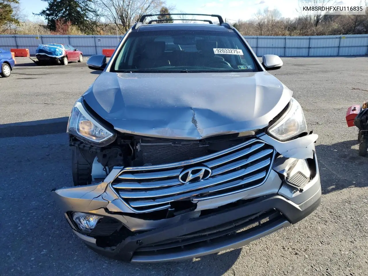 KM8SRDHFXFU116835 2015 Hyundai Santa Fe Gls