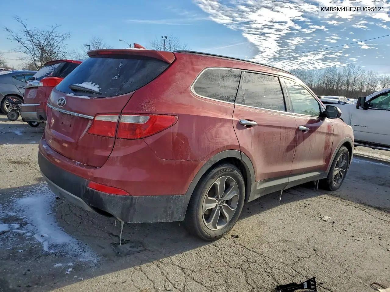 KM8SM4HF7FU095621 2015 Hyundai Santa Fe Gls