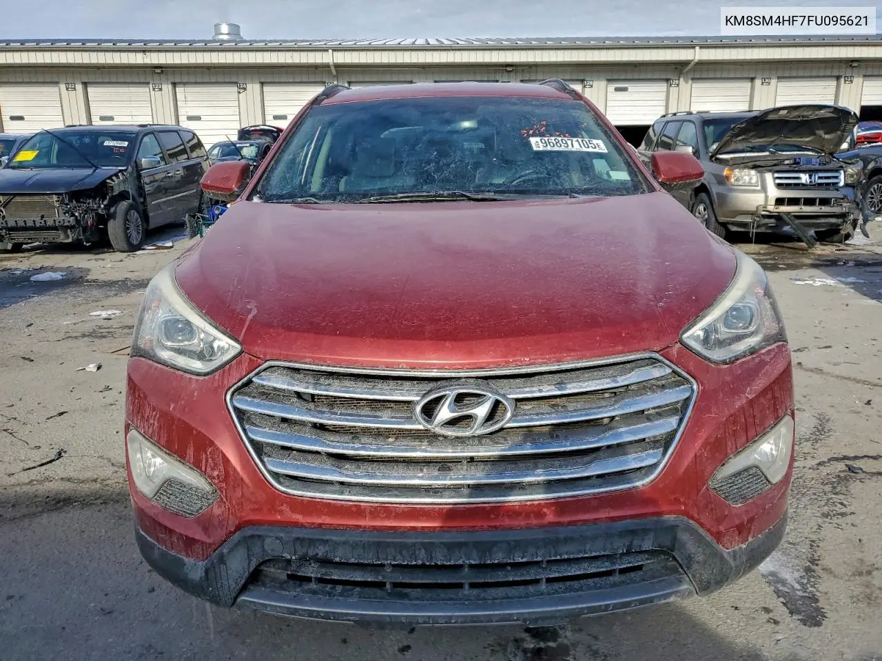 KM8SM4HF7FU095621 2015 Hyundai Santa Fe Gls