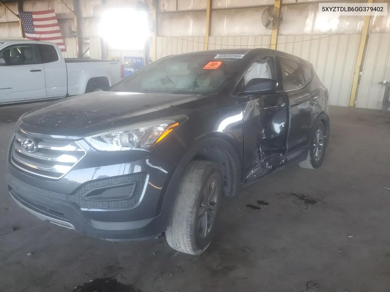 5XYZTDLB6GG379402 2016 Hyundai Santa Fe Sport