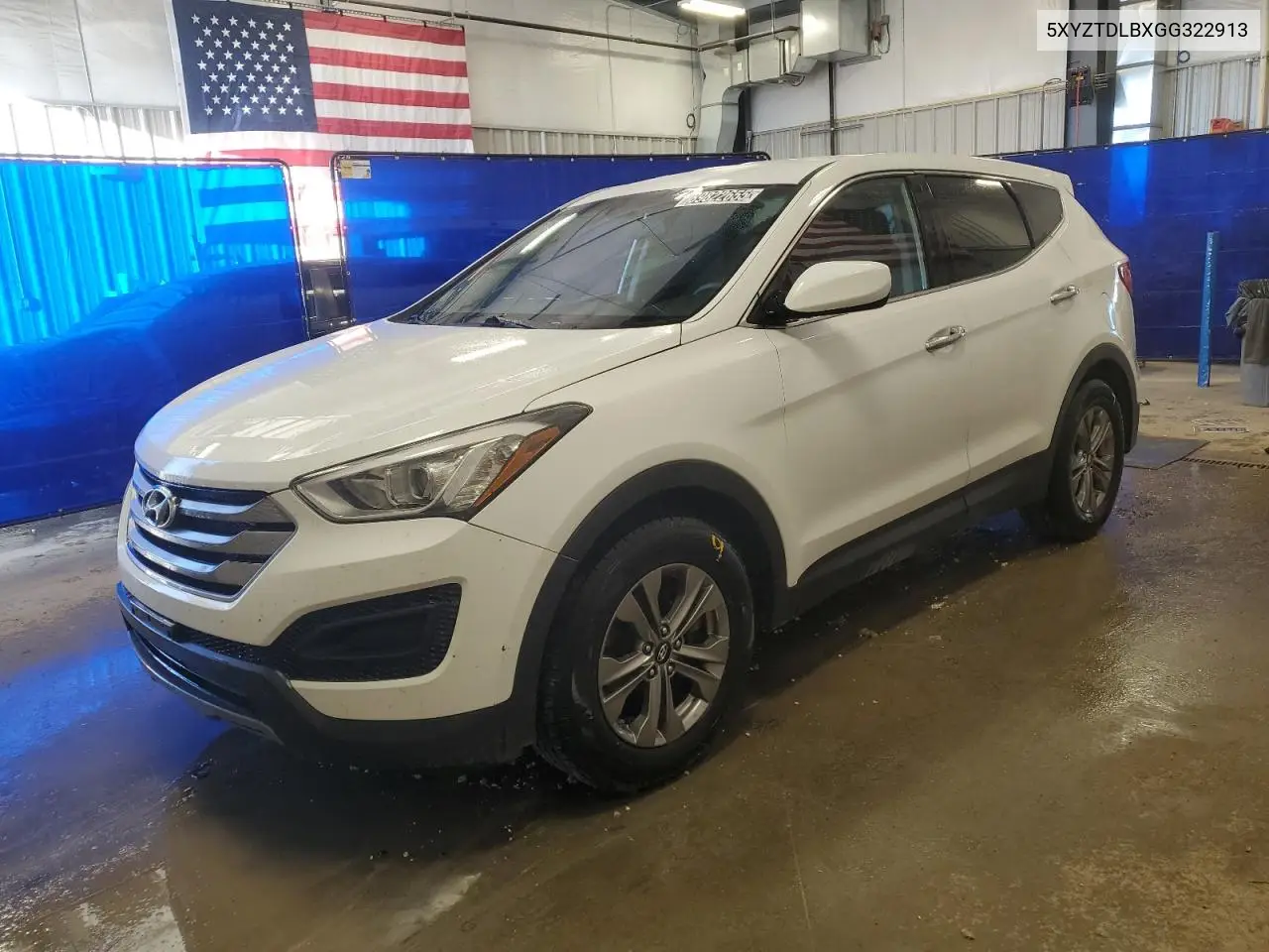 5XYZTDLBXGG322913 2016 Hyundai Santa Fe Sport