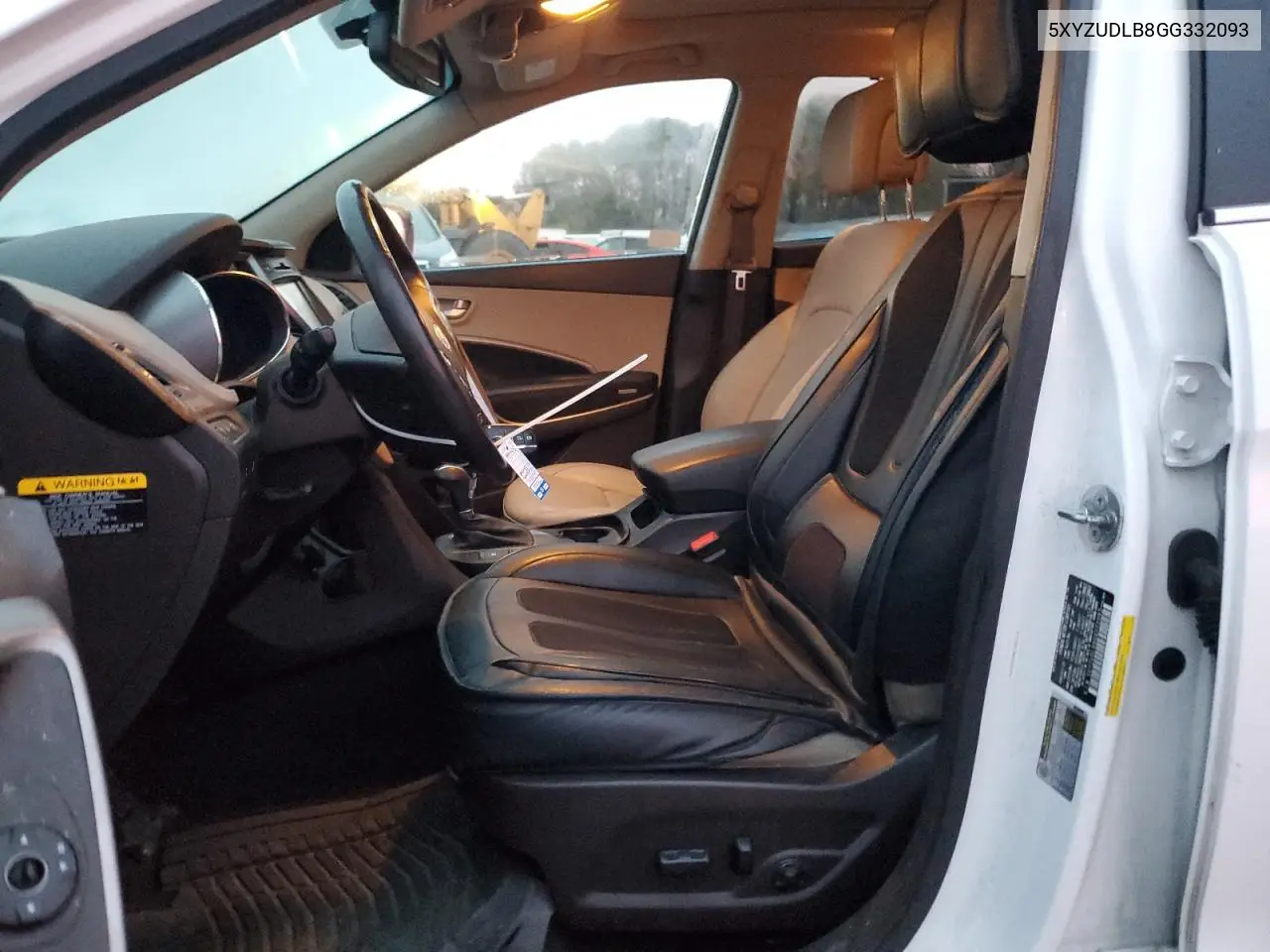 5XYZUDLB8GG332093 2016 Hyundai Santa Fe Sport
