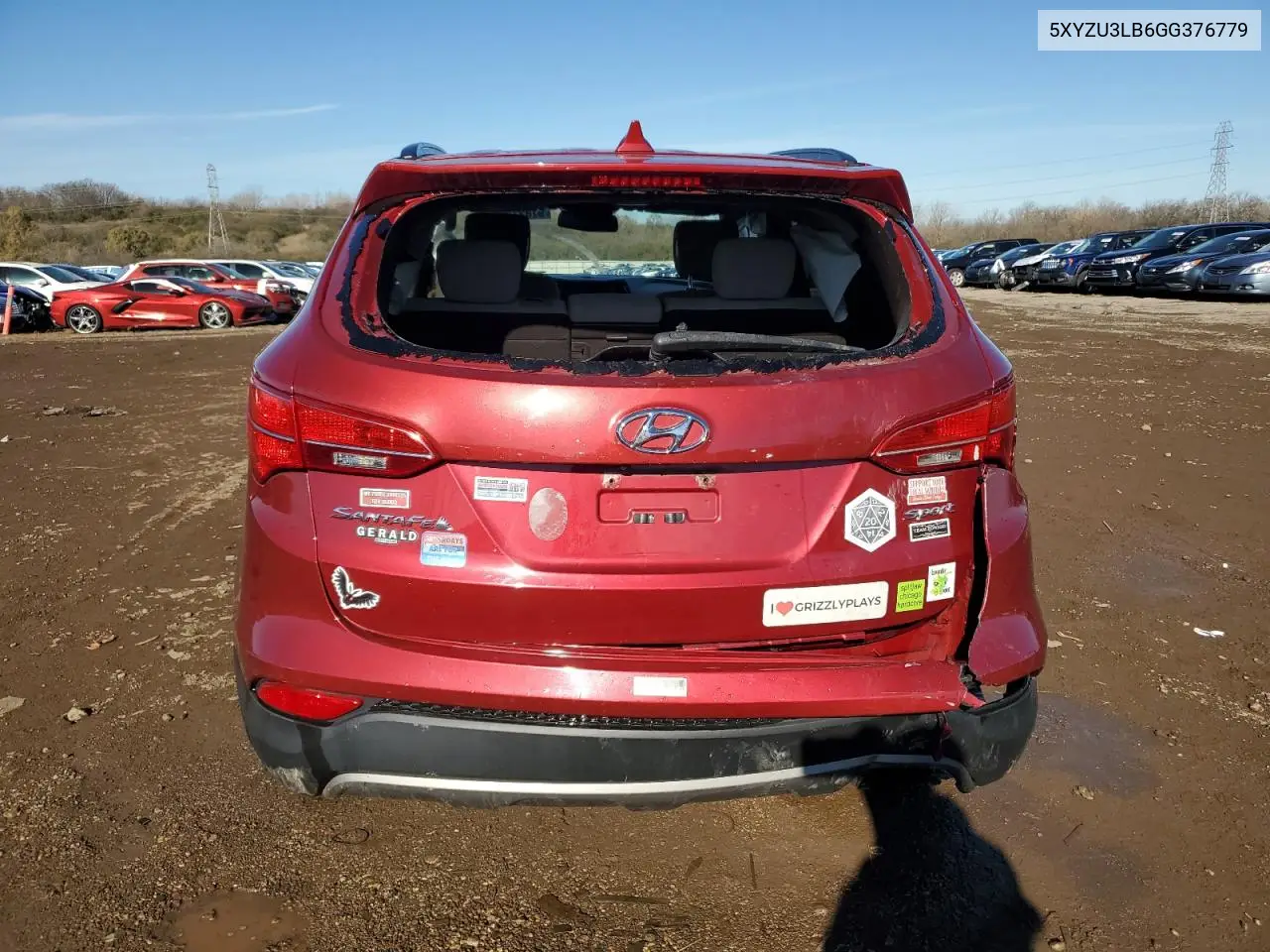 5XYZU3LB6GG376779 2016 Hyundai Santa Fe Sport