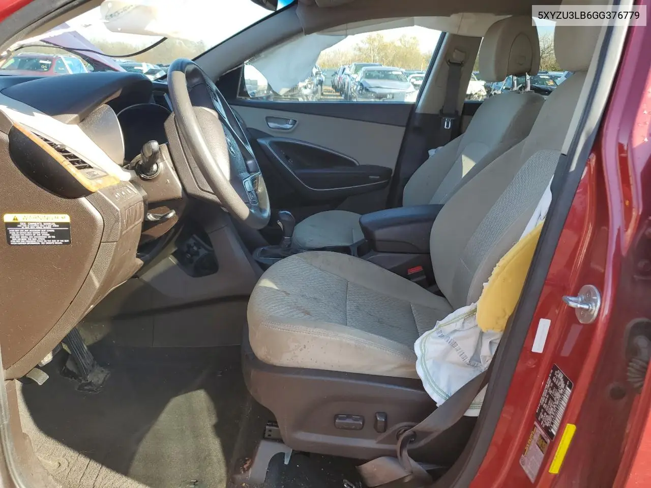 5XYZU3LB6GG376779 2016 Hyundai Santa Fe Sport