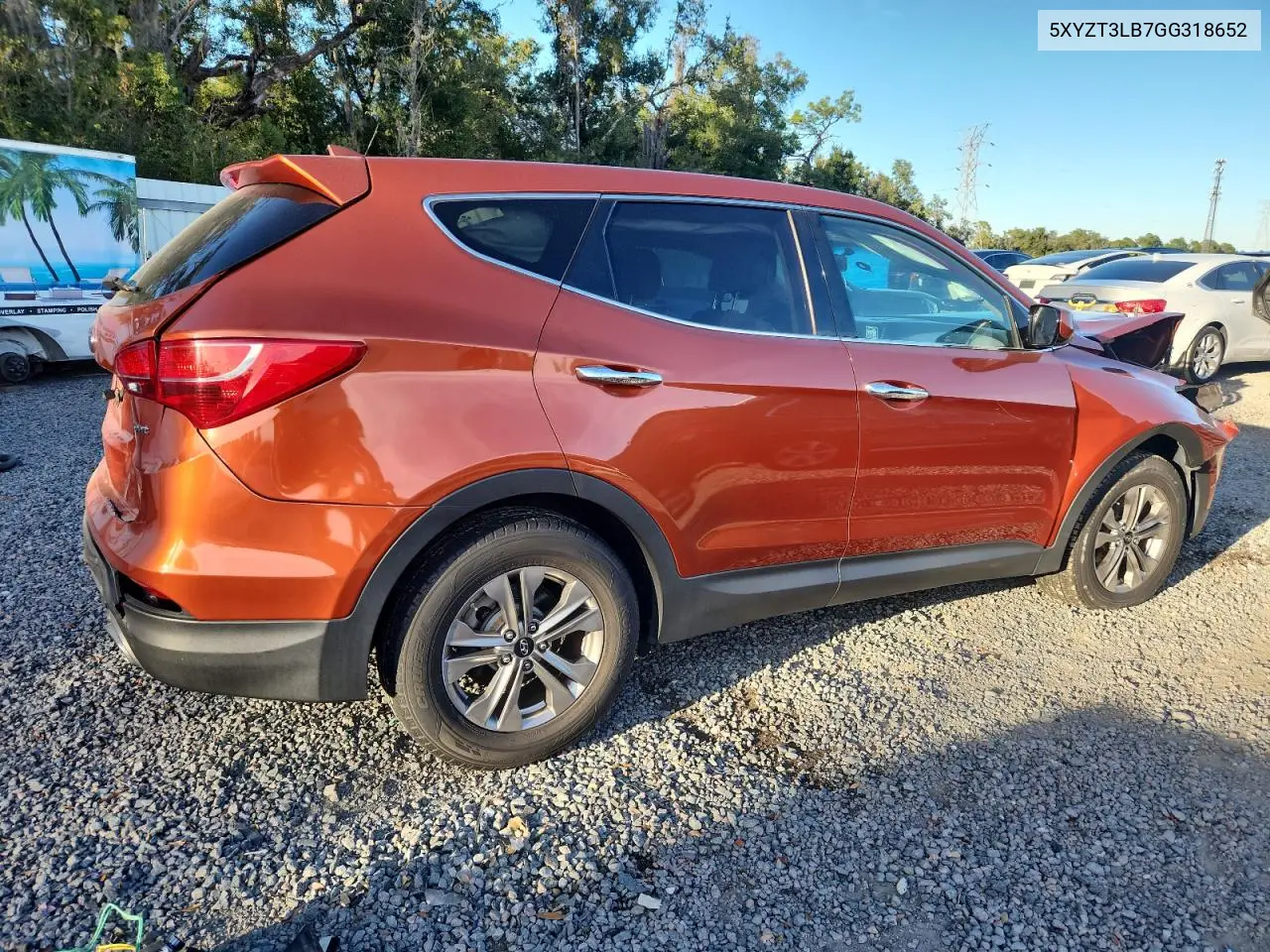 5XYZT3LB7GG318652 2016 Hyundai Santa Fe Sport