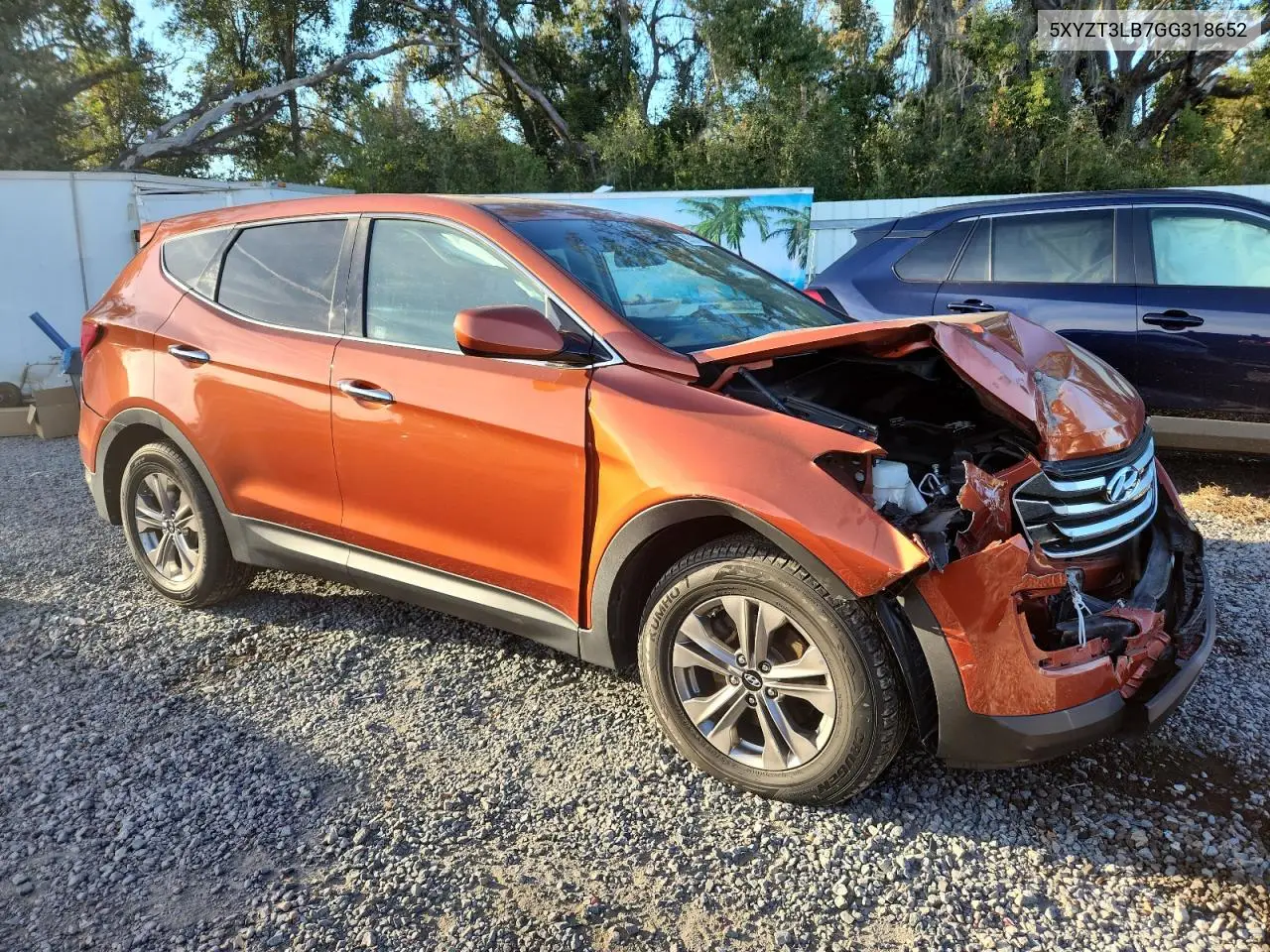 5XYZT3LB7GG318652 2016 Hyundai Santa Fe Sport