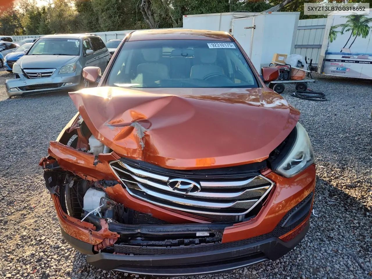 5XYZT3LB7GG318652 2016 Hyundai Santa Fe Sport