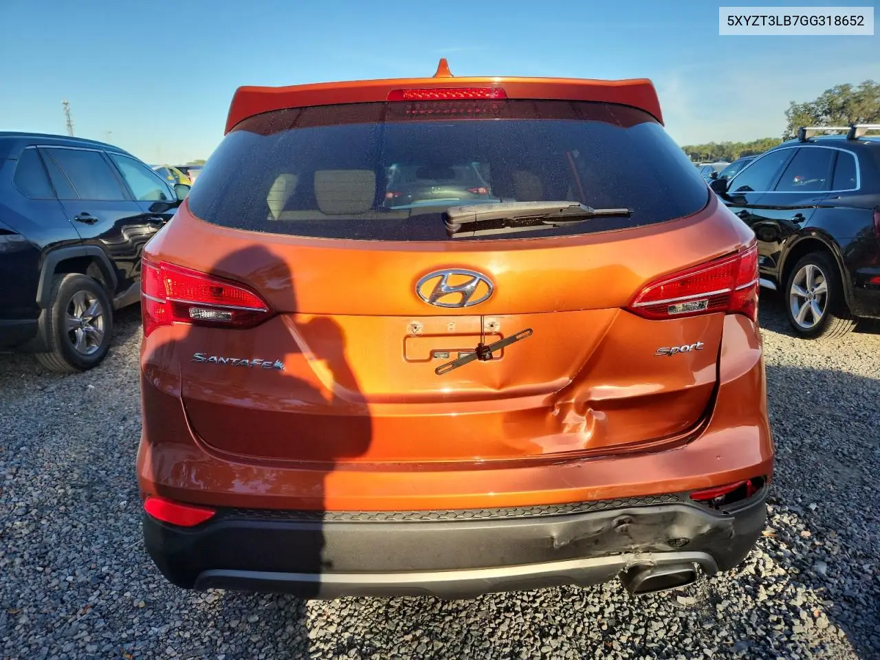 5XYZT3LB7GG318652 2016 Hyundai Santa Fe Sport