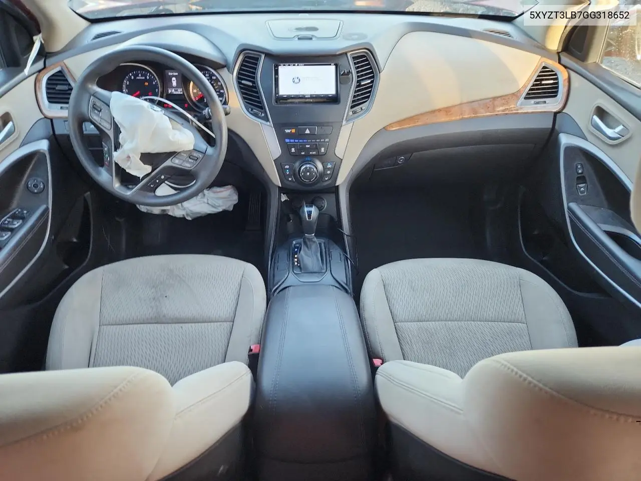 5XYZT3LB7GG318652 2016 Hyundai Santa Fe Sport