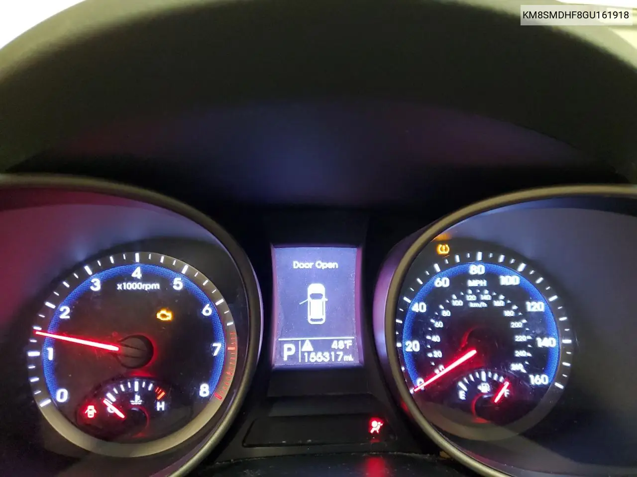 KM8SMDHF8GU161918 2016 Hyundai Santa Fe Se