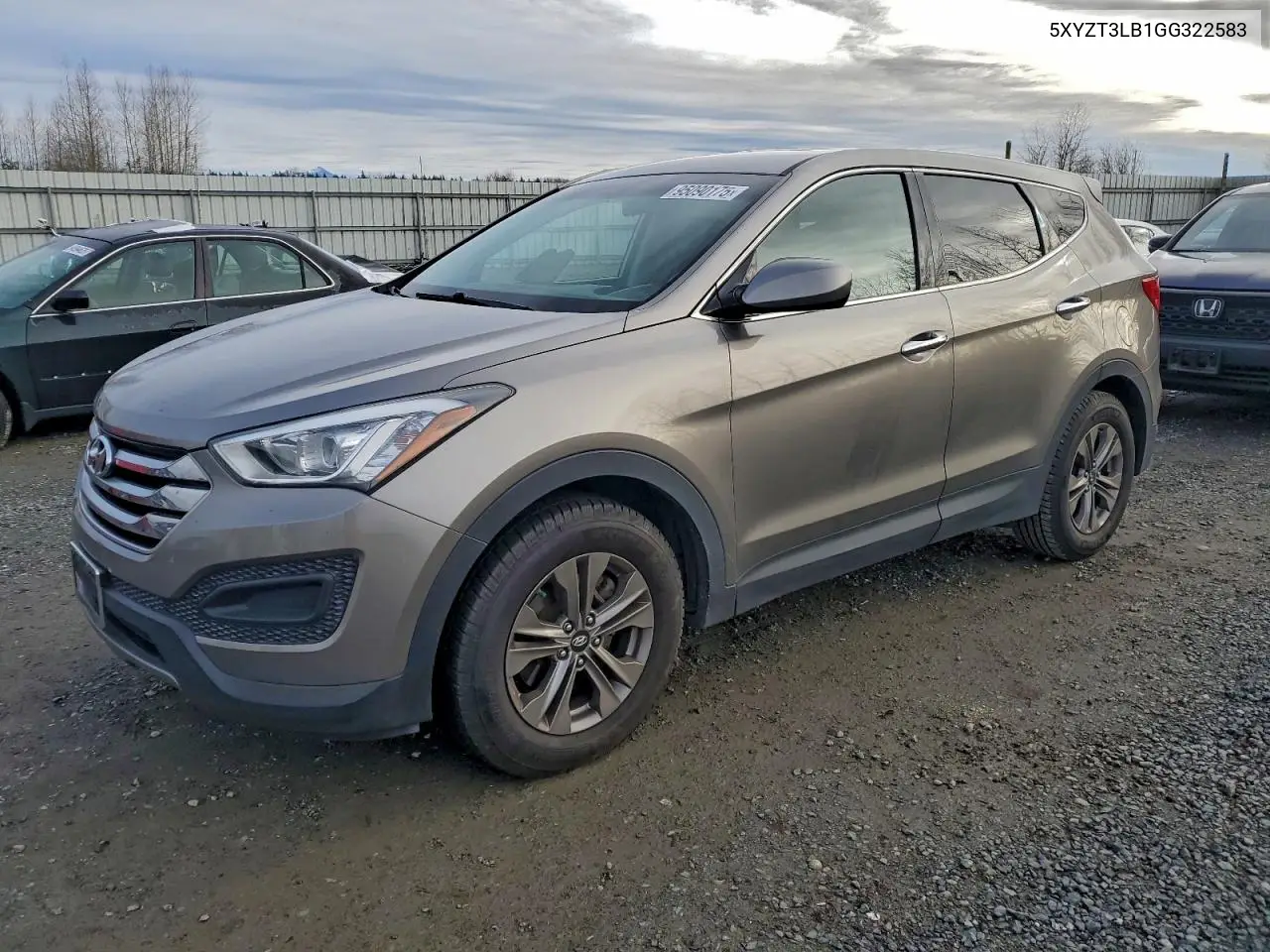 5XYZT3LB1GG322583 2016 Hyundai Santa Fe Sport