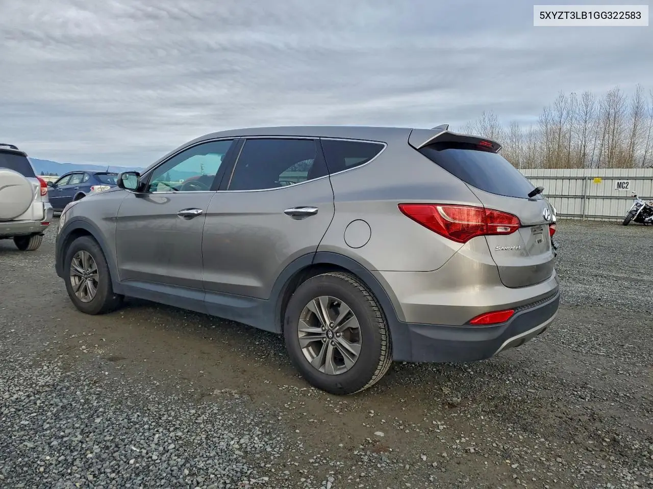 5XYZT3LB1GG322583 2016 Hyundai Santa Fe Sport