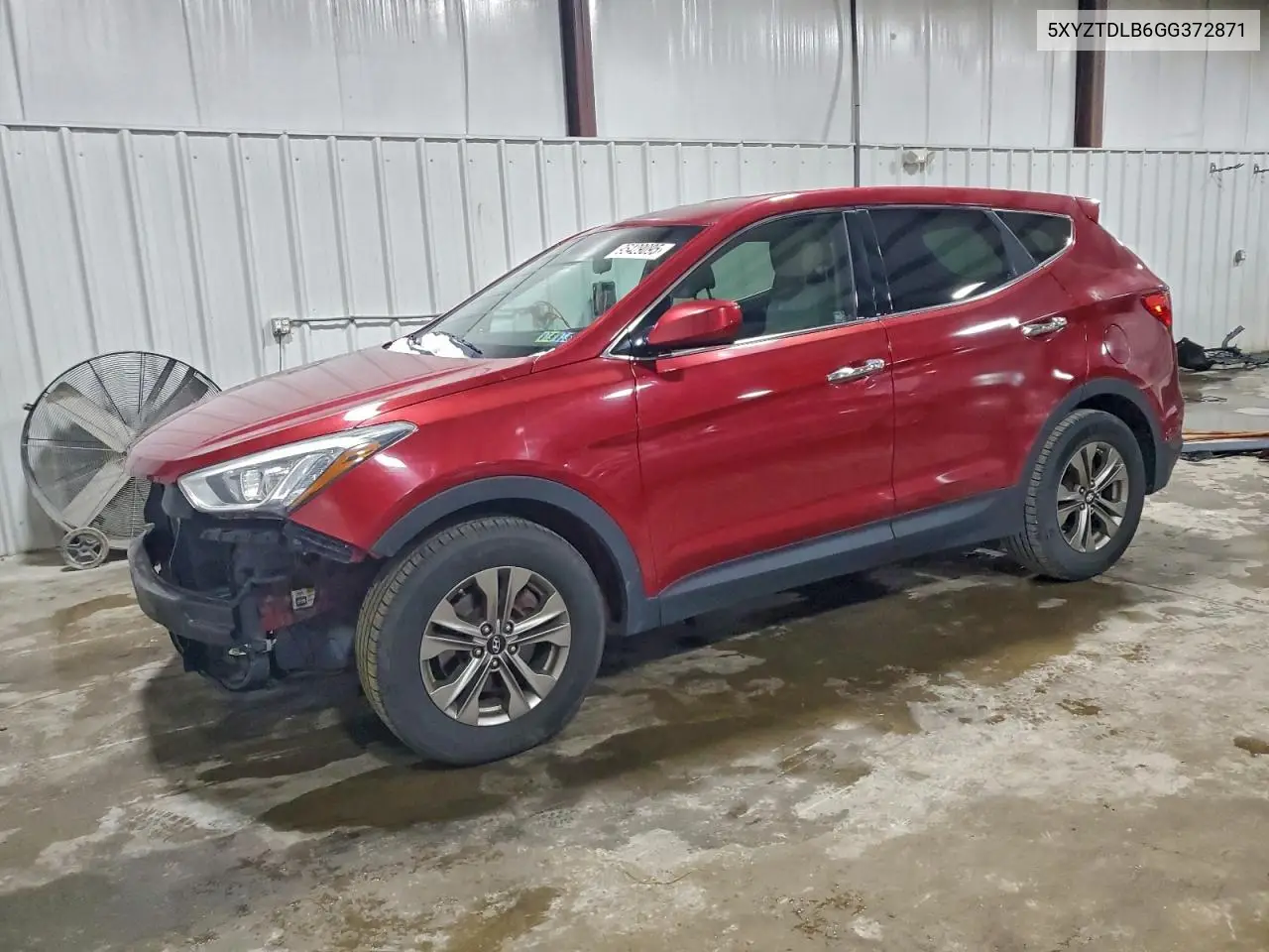 5XYZTDLB6GG372871 2016 Hyundai Santa Fe Sport