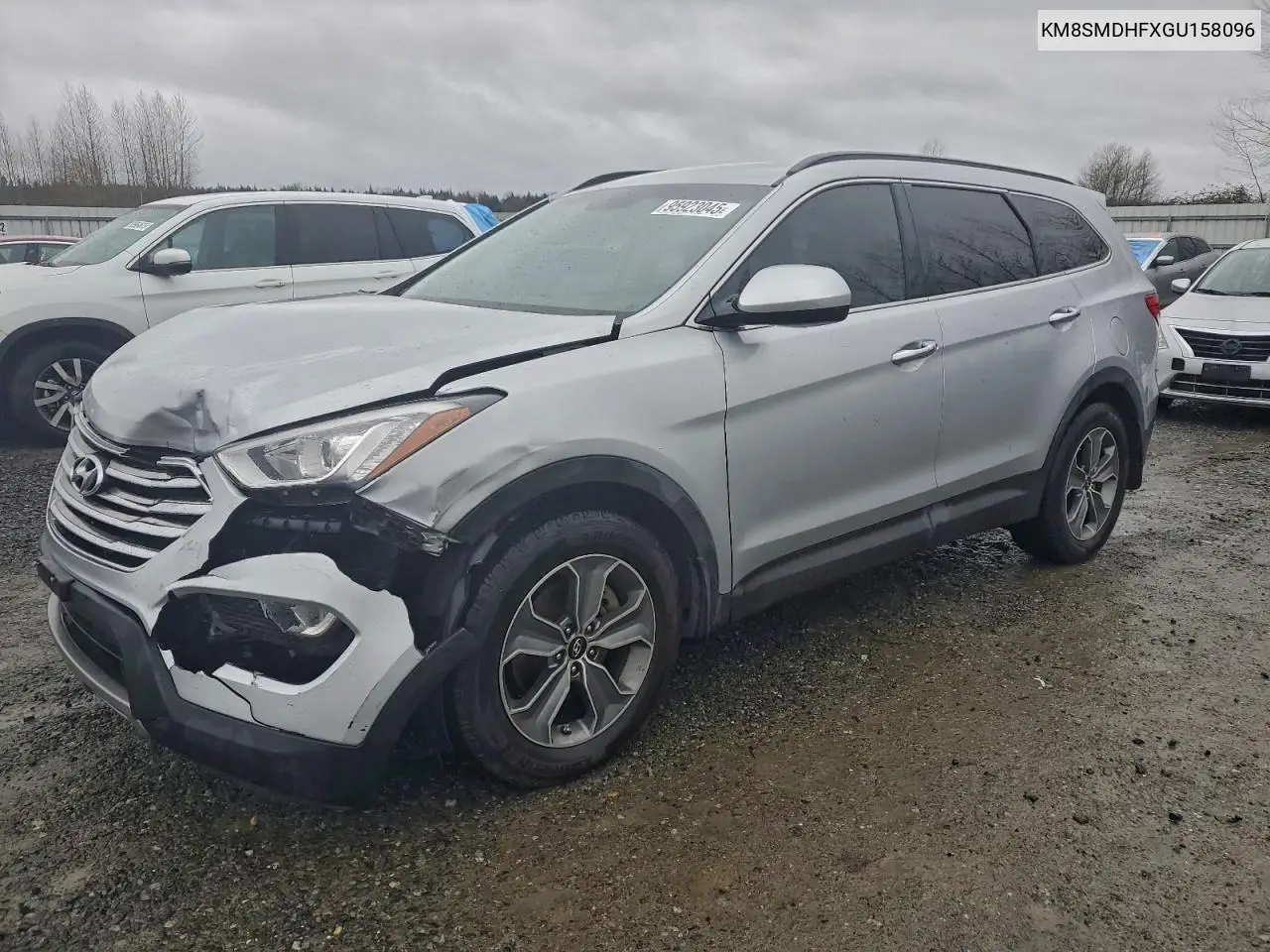 KM8SMDHFXGU158096 2016 Hyundai Santa Fe Se