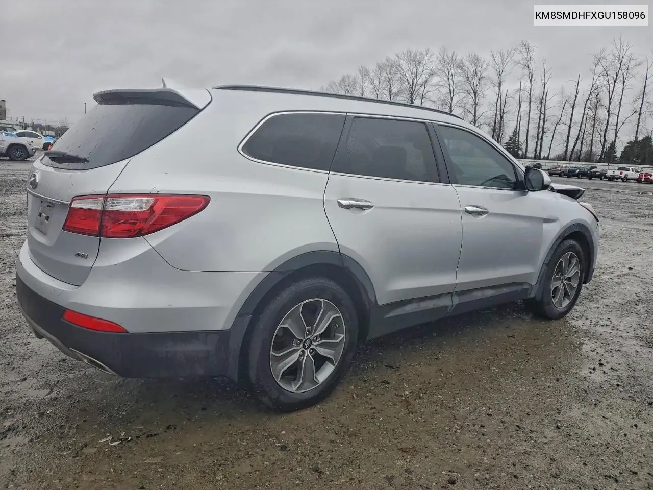 KM8SMDHFXGU158096 2016 Hyundai Santa Fe Se