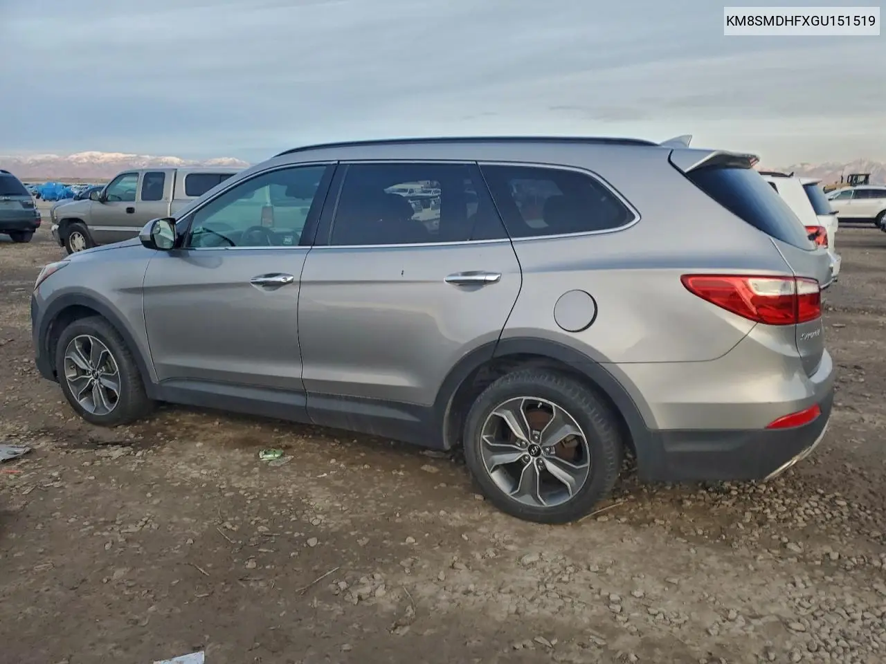 KM8SMDHFXGU151519 2016 Hyundai Santa Fe Se