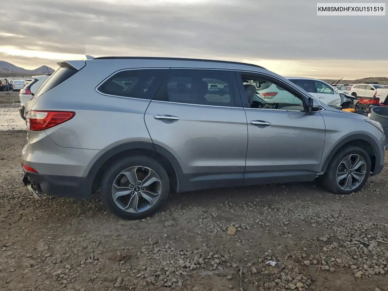 KM8SMDHFXGU151519 2016 Hyundai Santa Fe Se