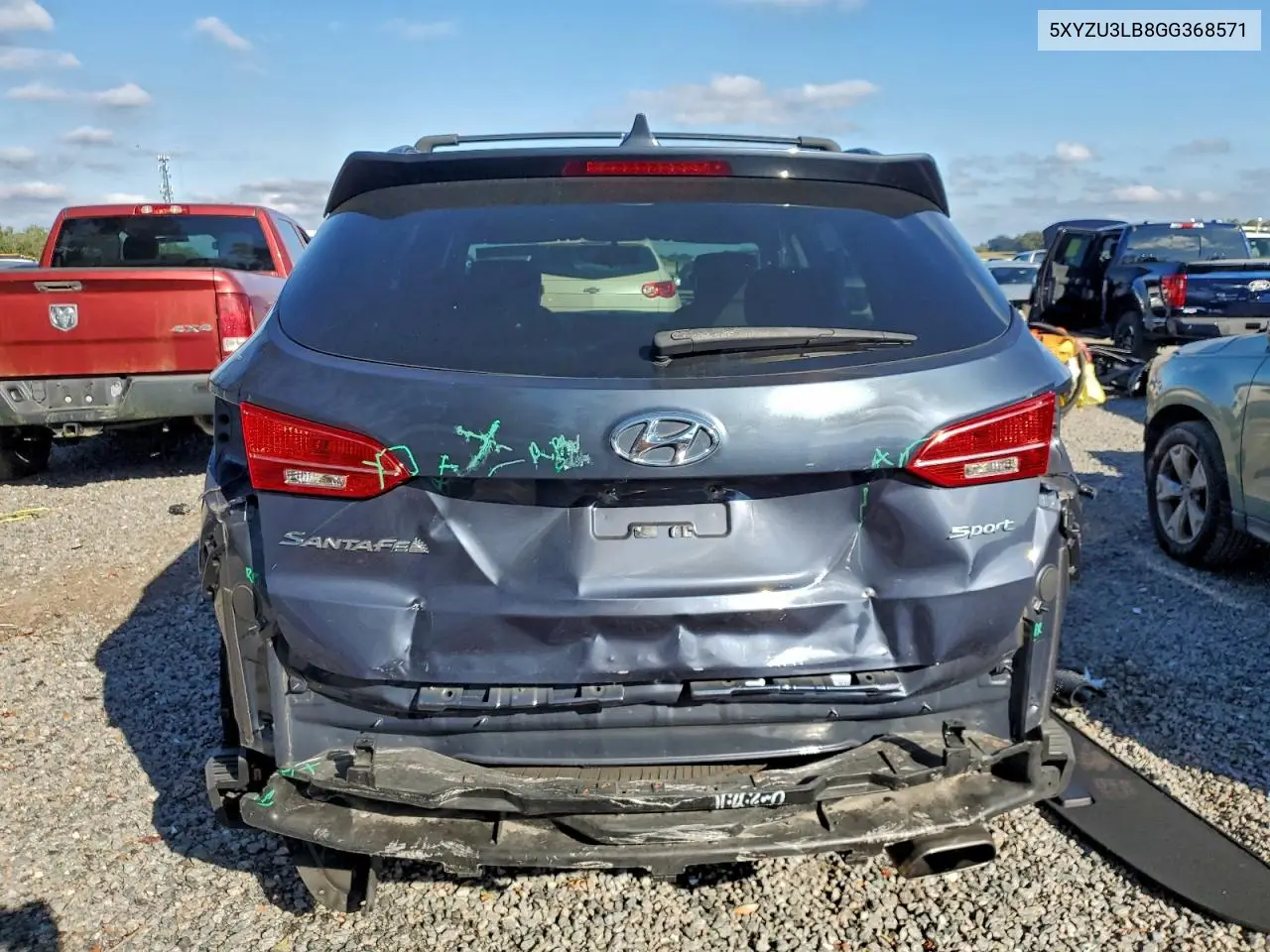 5XYZU3LB8GG368571 2016 Hyundai Santa Fe Sport