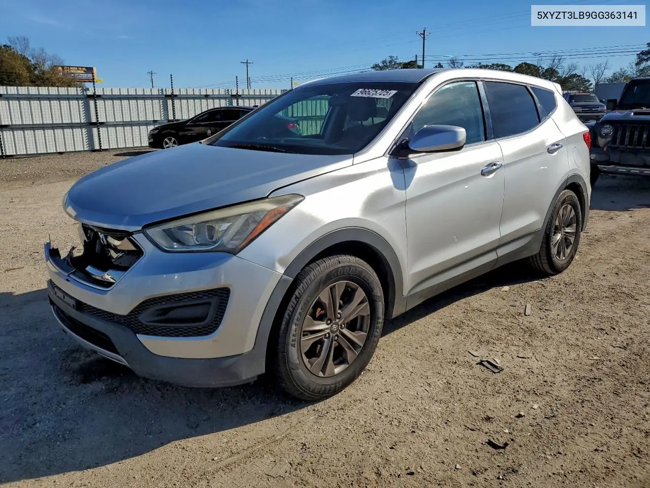 5XYZT3LB9GG363141 2016 Hyundai Santa Fe Sport