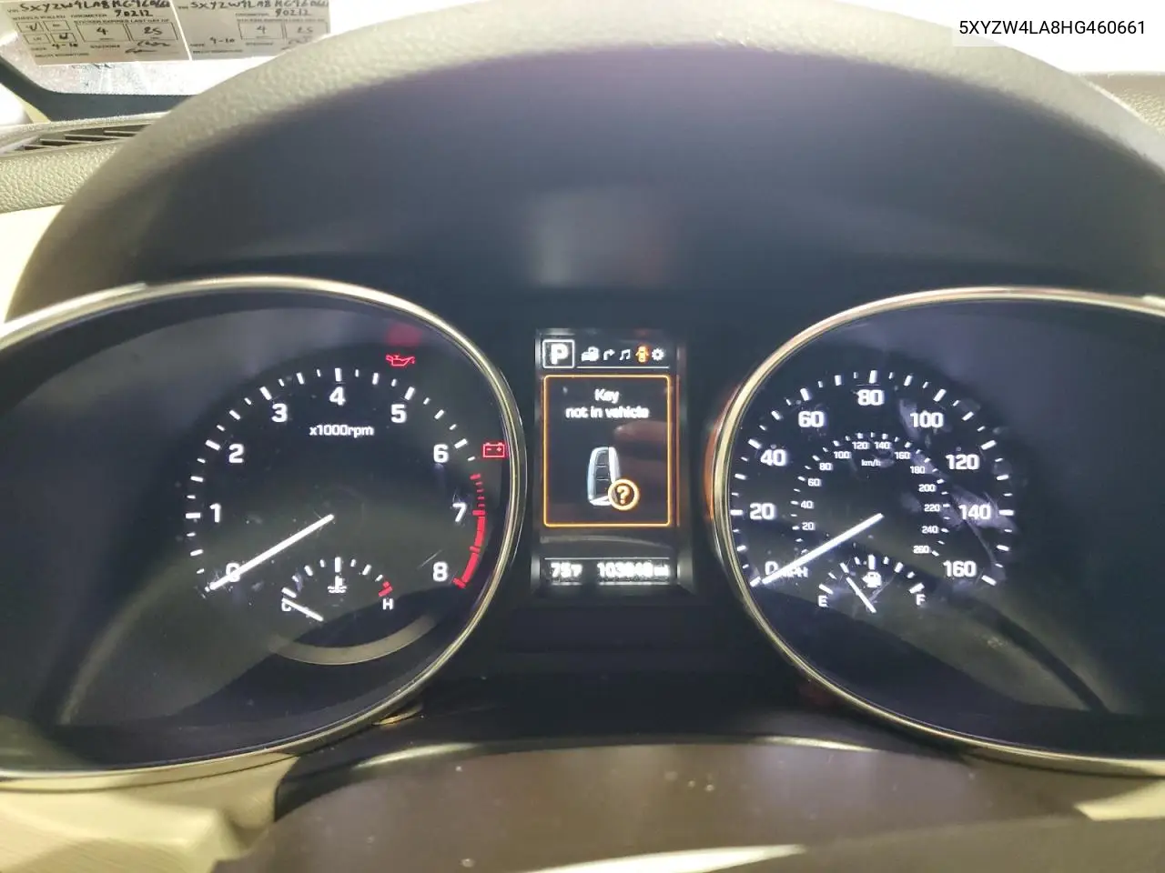 5XYZW4LA8HG460661 2017 Hyundai Santa Fe Sport