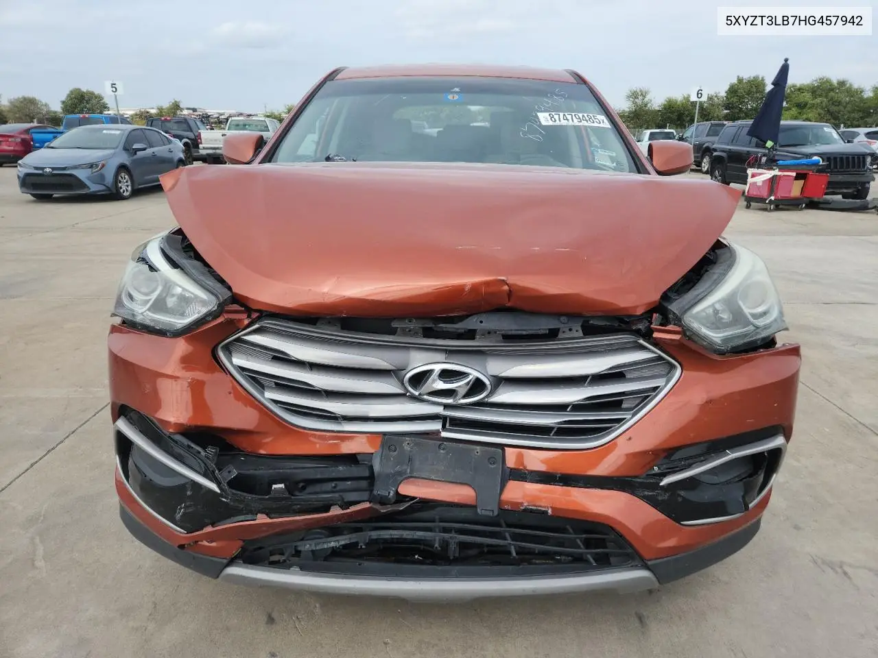 5XYZT3LB7HG457942 2017 Hyundai Santa Fe Sport