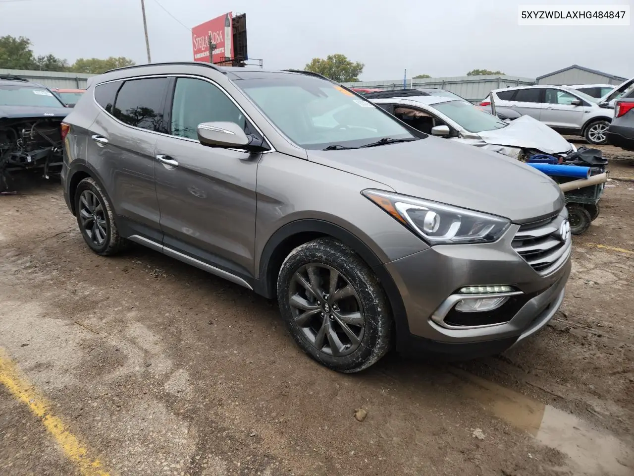 5XYZWDLAXHG484847 2017 Hyundai Santa Fe Sport