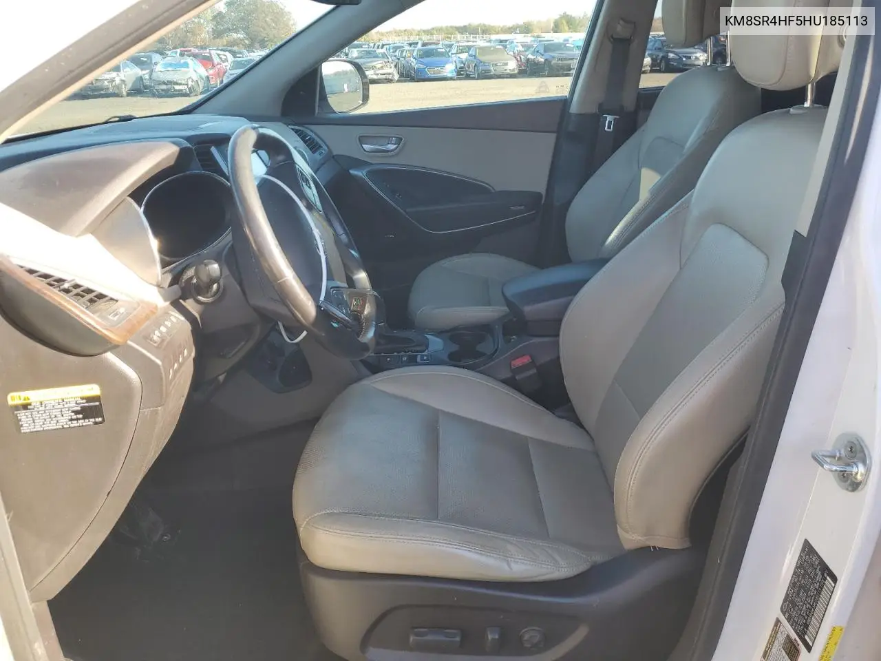 KM8SR4HF5HU185113 2017 Hyundai Santa Fe Se Ultimate