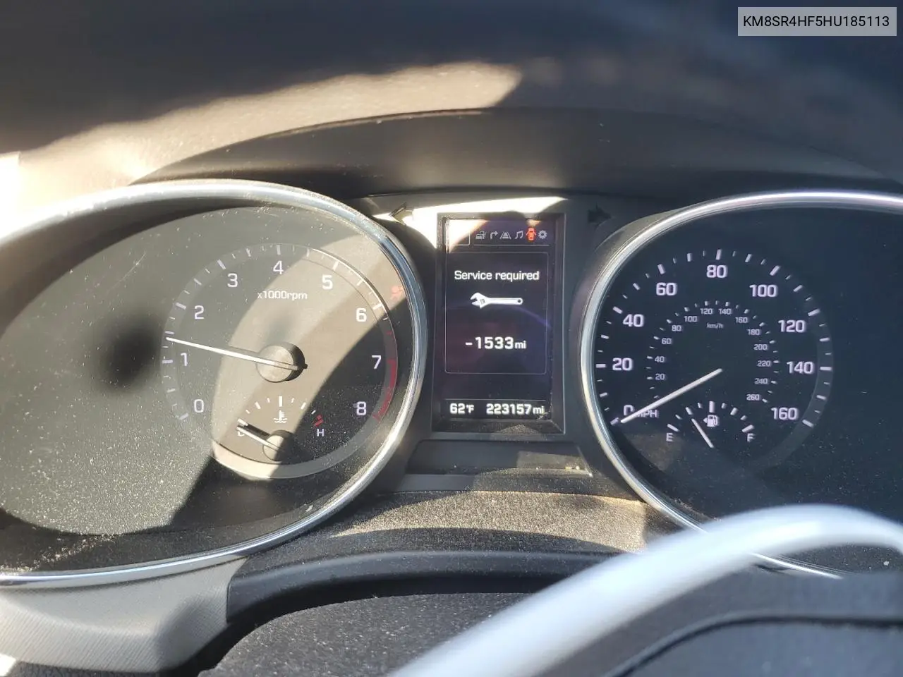 KM8SR4HF5HU185113 2017 Hyundai Santa Fe Se Ultimate