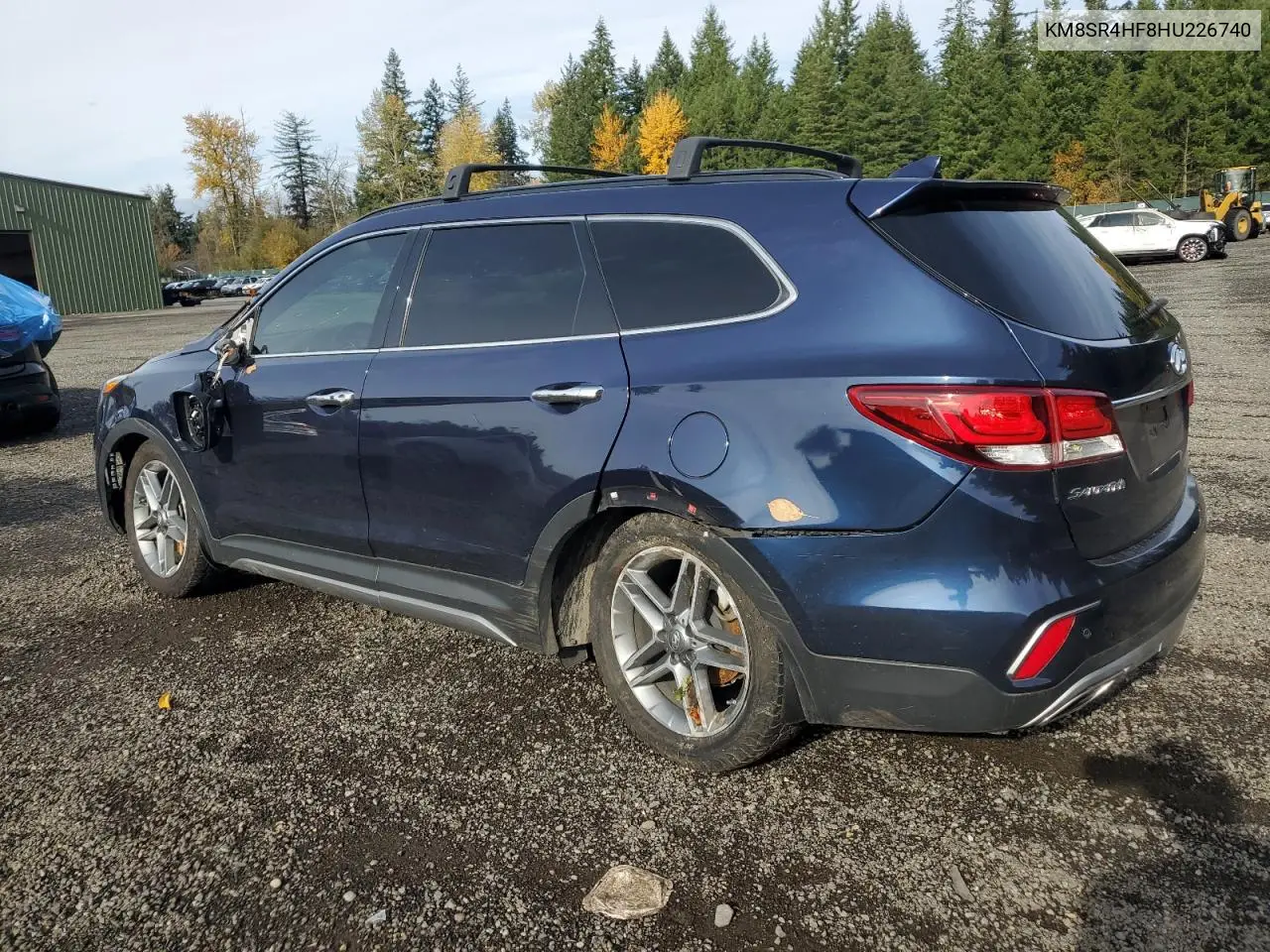KM8SR4HF8HU226740 2017 Hyundai Santa Fe Se Ultimate