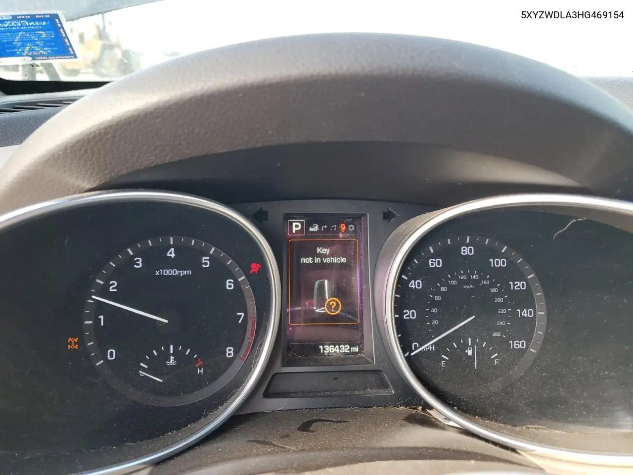 5XYZWDLA3HG469154 2017 Hyundai Santa Fe Sport