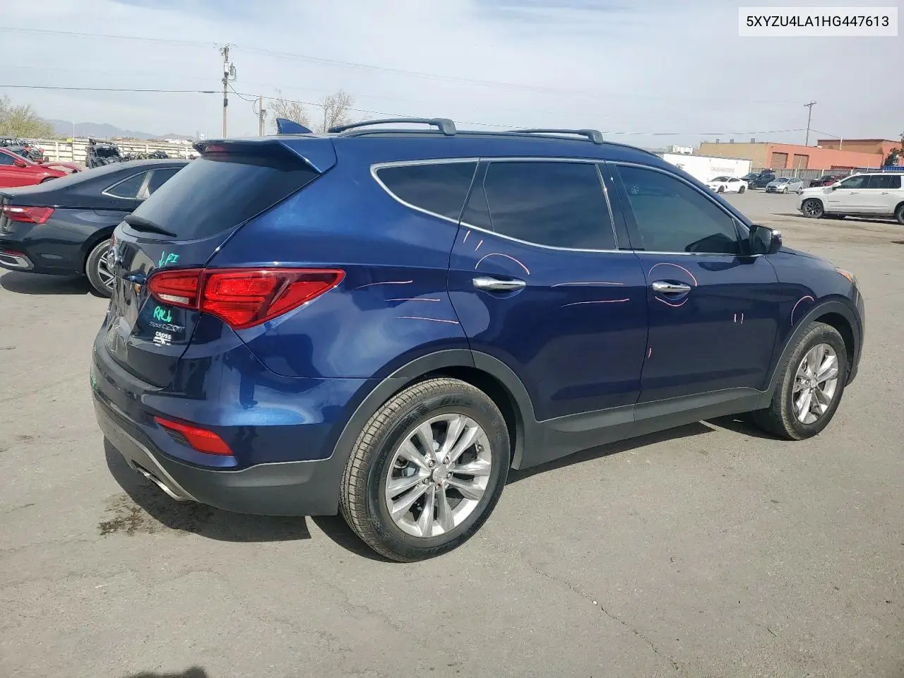 5XYZU4LA1HG447613 2017 Hyundai Santa Fe Sport