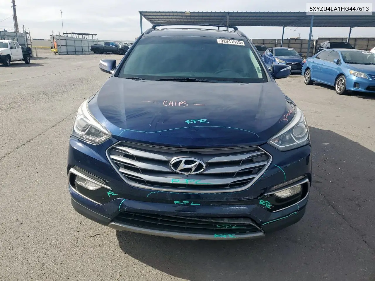 5XYZU4LA1HG447613 2017 Hyundai Santa Fe Sport