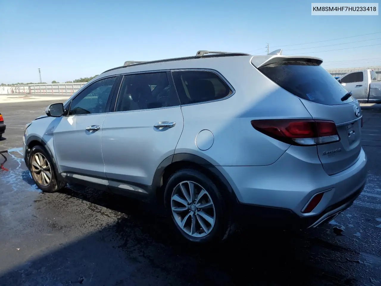 KM8SM4HF7HU233418 2017 Hyundai Santa Fe Se